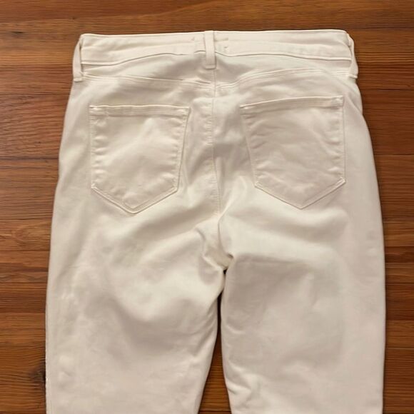 L'Agence Margot Jeans Womens 27 Vintage White High Rise Skinny Velvet Stripe - Picture 12 of 14